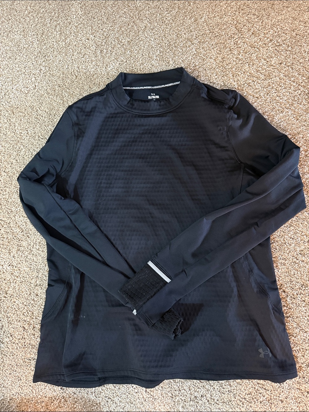Under Armour Black Long-Sleeve Athletic Shirt